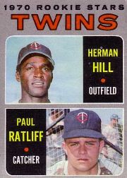 1970 Topps Baseball Cards      267     Rookie Stars-Herman Hill RC-Paul Ratliff